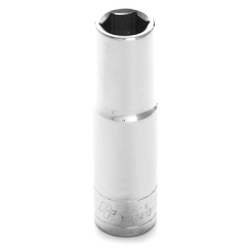 Chrome Socket, 1/2" Drive, 13mm, 6 Point, Deep