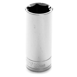 Chrome Socket, 1/2" Drive, 23mm, 6 Point, Deep