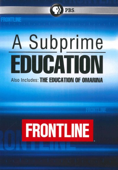 Frontline-subprime Education (dvd)