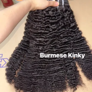 Wholesale Raw Vietnamese Human Hair Extension Raw Indian Hair Burmese Curl - Image 2