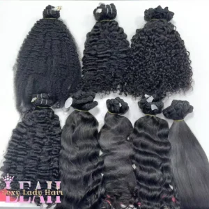 Fast Local Shipping 100% Unprocessed Raw Human Hair Extensions Natural Wave Burmese Curly Weft Bundles Vendor - Image 5