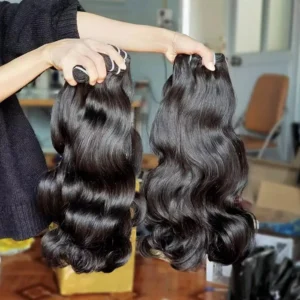Top Quality Unprocessed Raw Human Hair Raw Indian Burmese Curly Hair Extensions Cuticle Aligned Hair Vendor Natural Wave - Image 3