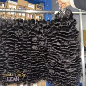 Fast Local Shipping 100% Unprocessed Raw Human Hair Extensions Natural Wave Burmese Curly Weft Bundles Vendor - Image 4