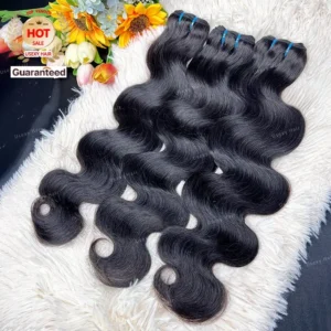 Cheap Double Drawn Indian Temple Hair Bundles Body Wave Virgin Hair Bundles Cuticle Aligned Human Hair Bundles Extension Vendors - Image 6