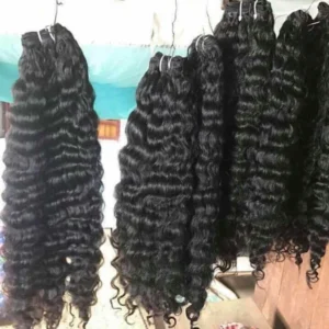 Wholesale Raw Vietnamese Human Hair Extension Raw Indian Hair Burmese Curl - Image 1