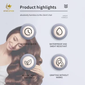 Hair Extension Star Speed Human Hair Ice Extension Kit 20ml Ice Extension Adhesive Kit - Image 5