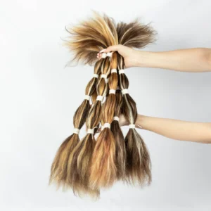 100% Raw Virgin Human Bulk Hair Wet and Wavy Water Wave Hair Bulk No Weft Wet and Wavy Bulk Human Hair - Image 2