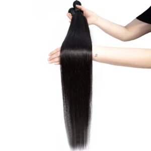 Brazilian Raw Hair Bundles Double Drawn Cuticle Aligned Raw Virgin Unprocessed Human Hair Bundles Human Hair Extension Wigs - Image 2