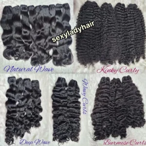 SL Wholesale Raw Human Hair Burmese Curly Hair Spring Curls Light Yaki Kinky Straight Bundles - Image 4