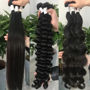 Wholesale 10A Unprocessed Raw Virgin Brazilian Hair, Hair Extension Bundles Human Hair Bulk, Mink Brazilian Virgin Hair Vendors - Image 6