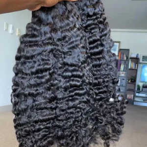 Top Quality Unprocessed Raw Human Hair Raw Indian Burmese Curly Hair Extensions Cuticle Aligned Hair Vendor Natural Wave - Image 2
