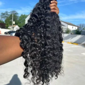100% Unprocessed Raw Human Hair Cuticle Intact Hair Bundle Vendors Bulk Double Weft Raw Indian Clip in k Tip Hair Burmese Curly - Image 5