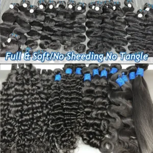 Ready to Ship Raw Indian Hair Weave Bundle Super Double Drawn Straight Natural Cuticle Aligned Virgin Hair Extension Human Hair - Image 2