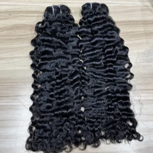 GL High Quality Raw Vietnamese Burmese Hair Unprocessed Raw Hair Vietnamese Burmese Curly 100% Raw Human Hair Bundles - Image 2