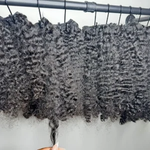 Raw Burmese Curly Wave Wig Bundle Unprocessed Cuticle Aligned Real Cambodian Human Hair Drop Ship - Image 6