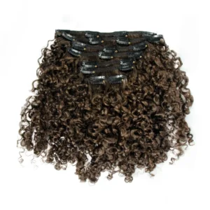 Bounce Curls Clip in Hair Top Grade Invisible Natural Virgin Wavy Curly Coily Clip in Human Hair Extensions - Image 6