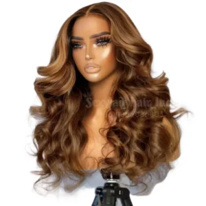 HD Brazilian Human Hair Lace Front Wig,Deep Wave Virgin Hair Lace Wig for Black Women,Pre Pluck Lace Wig With Baby Hair - Image 6