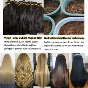 Grade 12A Raw Mink Vietnamese Hair Bundle Double Drawn Cambodian Virgin Cuticle Aligned Water Wave Human Hair Bundles Vendor - Image 3