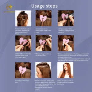 Hair Extension Star Speed Human Hair Ice Extension Kit 20ml Ice Extension Adhesive Kit - Image 3