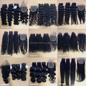 SL Wholesale Raw Human Hair Burmese Curly Hair Spring Curls Light Yaki Kinky Straight Bundles - Image 5