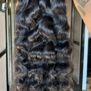 Wholesale Raw Vietnamese Human Hair Extension Raw Indian Hair Burmese Curl - Image 4