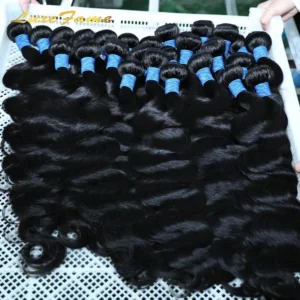 100 % 30in 7a Grade Honey Blonde Fumi Curl Human Hair Bundles,Wet and Wavy Human Hair,Raw Virgin Unprocessed Russian Hair - Image 1