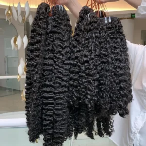 GL High Quality Raw Vietnamese Burmese Hair Unprocessed Raw Hair Vietnamese Burmese Curly 100% Raw Human Hair Bundles - Image 6