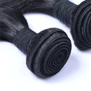 Human Hair Extension Indian Cuticle Aligned Hair Body Wave Virgin Human Hair Bundles With Lace Closure Unprocessed - Image 2