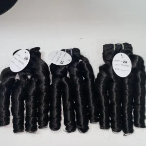 SL Wholesale Raw Human Hair Burmese Curly Hair Spring Curls Light Yaki Kinky Straight Bundles - Image 3