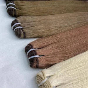 Hot Sell Factory Wholesale 100% Raw Human Hair Bundles Silky Straight Machine Weft in Various Colors - Image 5