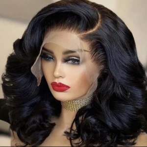 HD Brazilian Human Hair Lace Front Wig,Deep Wave Virgin Hair Lace Wig for Black Women,Pre Pluck Lace Wig With Baby Hair - Image 3