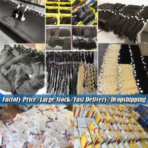 Ready to Ship Raw Indian Hair Weave Bundle Super Double Drawn Straight Natural Cuticle Aligned Virgin Hair Extension Human Hair - Image 4