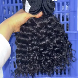 Raw Burmese Curly Wave Wig Bundle Unprocessed Cuticle Aligned Real Cambodian Human Hair Drop Ship - Image 4