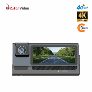 ISV-T3Plus Wholesales 3 Lens dashcam,4G+4K Touch Screen,Remote Live Video,GPS Tracking,Dual-way Talking, Remote Playback,SOS Alarm - Image 1
