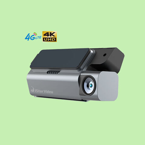 Live Video & 24H Remote Monitor 4K 2160P 4G Dash Cam, GPS Track & G-Sensor & Driving Recorder & Collision + Anti-theft + SOS Alarm