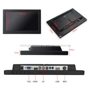 7 inch Automotive Grade LCD Car PC Monitor with HDMI VGA RCA BNC Inputs and 600 Nit Brightness for Enhanced Visibility - Image 4