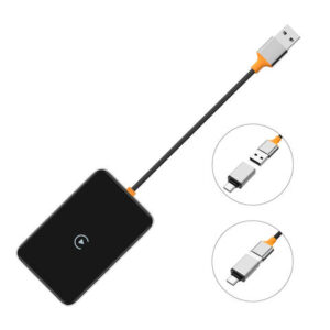 Fast-Connect CarPlay Dongle with 5GHz WiFi - Low Latency Wireless Adapter for Apple CarPlay and Android Auto Integration - Image 1
