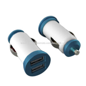 Car charge, dual port, made of ABS material - Image 1