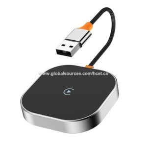 Wireless Carplay Android Auto Apple Carplay Adapter Mini Plug And Play Wireless Android Auto & Carplay Wireless Adapter - Image 1