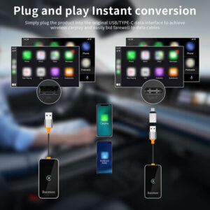 Wireless Carplay Adapter For Iphone & Android Auto Mini Converts Carplay Dongle Wireless Carplay Adapter For Iphone Apple Dongle - Image 1