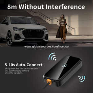 New Wireless Carplay Android Auto Wireless Adapter Carplay Dongle Smart Ai Box Car Carplay Android Auto With Light - Image 1