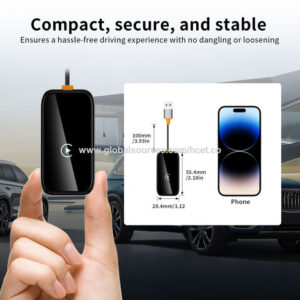 Universal Portable Carplay Ai Box Youtube Netflix Carplay Dongle Wireless Wireless Carplay Android Auto Adapter - Image 1