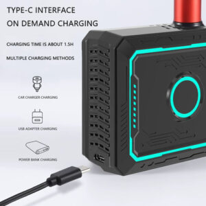 MOSYQI Portable Bike Air Pump Rechargeable Bicycle Motorbike Tire Inflators Electric Digital Bike Pumps - Image 3