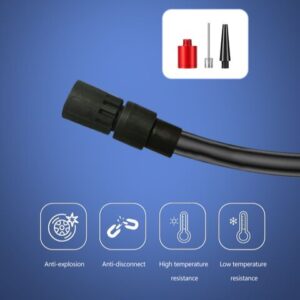 MOSYQI Portable Bike Air Pump Rechargeable Bicycle Motorbike Tire Inflators Electric Digital Bike Pumps - Image 6