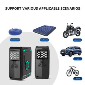 MOSYQI Portable Bike Air Pump Rechargeable Bicycle Motorbike Tire Inflators Electric Digital Bike Pumps - Image 7