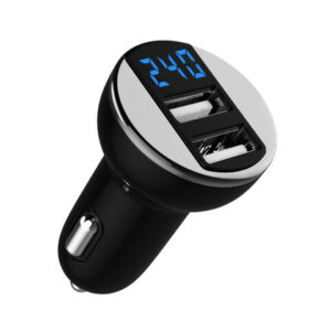 GOOD SHE Portable 5V 2.4A car charger usb power adapter dual usb car charger with led - Image 1