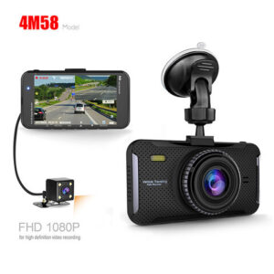 FHD1080p Dual security record car rearvuew dvr with rearview camera for car video recording - Image 1