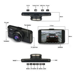 FHD1080p Dual security record car rearvuew dvr with rearview camera for car video recording - Image 6