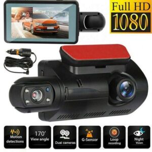 WiFi Dual Camera HD inside Front Rear Camera 2 Lens 1080P Recorder Car DVR Recorders Dash Camera Auto Wide Angle Night Vision - Image 2