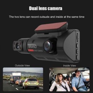WiFi Dual Camera HD inside Front Rear Camera 2 Lens 1080P Recorder Car DVR Recorders Dash Camera Auto Wide Angle Night Vision - Image 3
